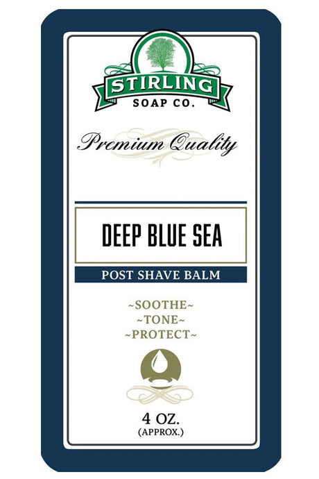 Stirling Soap Co. after shave balm Deep Blue Sea 118ml - Manandshaving - Stirling Soap Co.