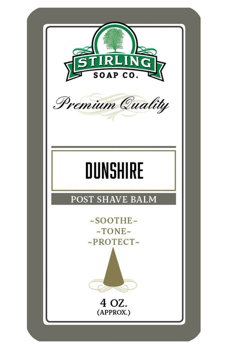 Stirling Soap Co. after shave balm Dunshire 118ml - Manandshaving - Stirling Soap Co.