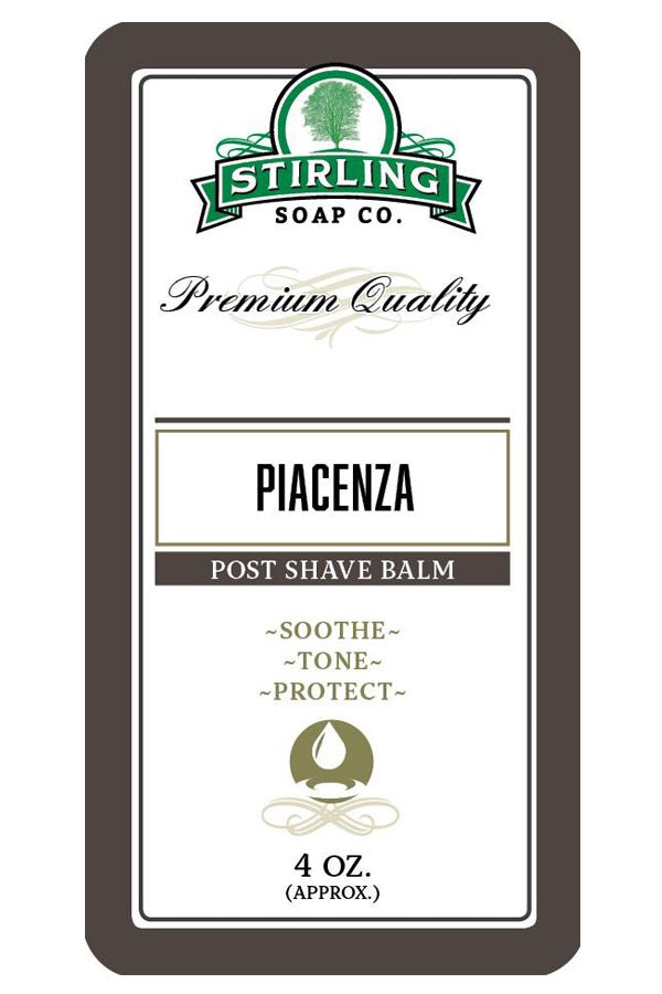 Stirling Soap Co. after shave balm Piacenza 118ml - Manandshaving - Stirling Soap Co.