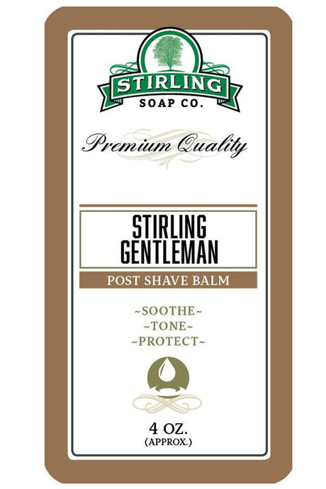 Stirling Soap Co. after shave balm Stirling Gentleman 118ml - Manandshaving - Stirling Soap Co.