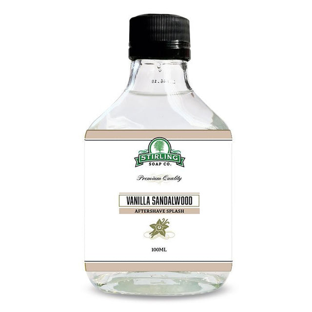 Stirling Soap Co. after shave Vanilla Sandalwood 100ml - Manandshaving - Stirling Soap Co.