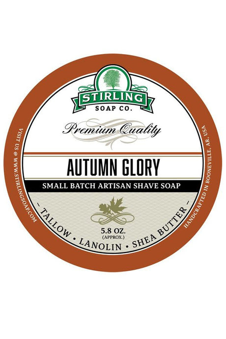 Stirling Soap Co. scheercrème Autumn Glory 165ml - Manandshaving - Stirling Soap Co.