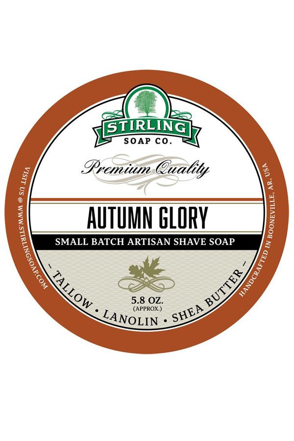 Stirling Soap Co. scheercrème Autumn Glory 165ml - Manandshaving - Stirling Soap Co.