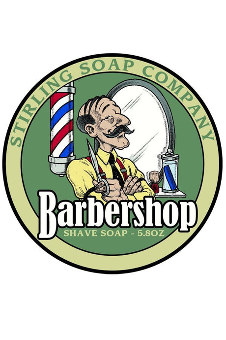 Stirling Soap Co. scheercrème Barbershop 165ml - Manandshaving - Stirling Soap Co.