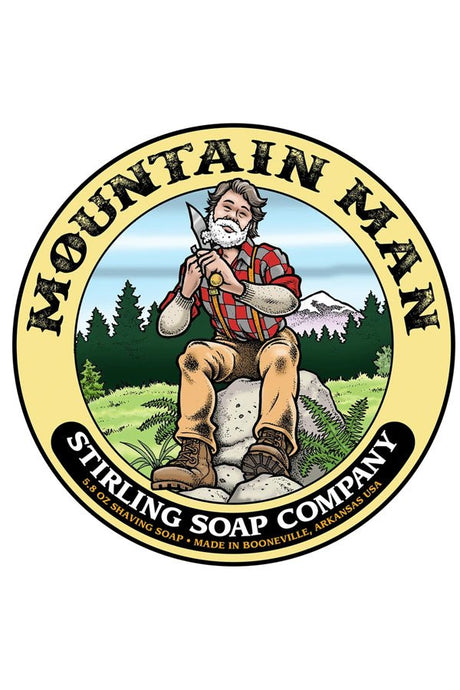 Stirling Soap Co. scheercrème Mountain Man 165ml - Manandshaving - Stirling Soap Co.