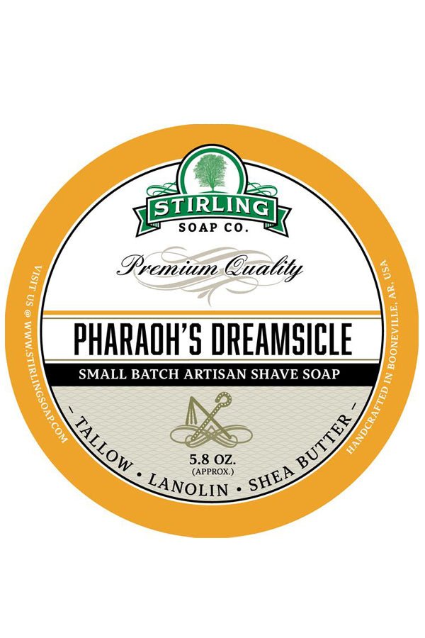 Stirling Soap Co. scheercrème Pharaoh's Dreamsicle 165ml - Manandshaving - Stirling Soap Co.