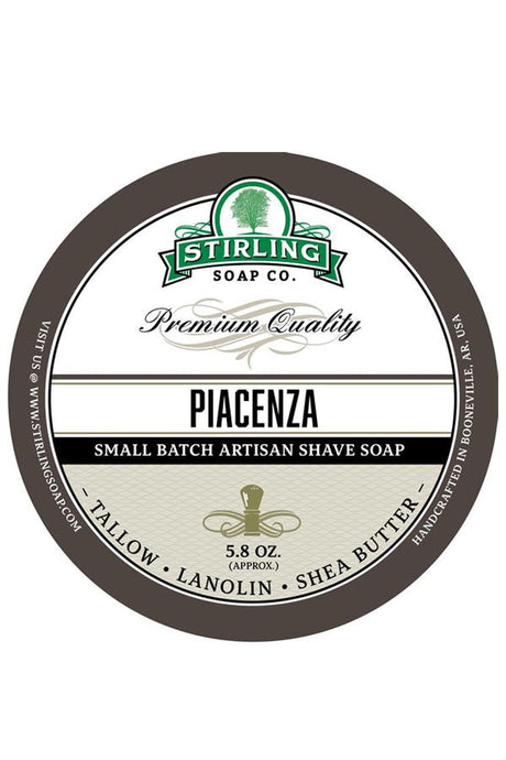 Stirling Soap Co. scheercrème Piacenza 165ml - Manandshaving - Stirling Soap Co.