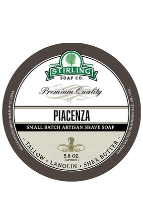 Stirling Soap Co. scheercrème Piacenza 165ml - Manandshaving - Stirling Soap Co.
