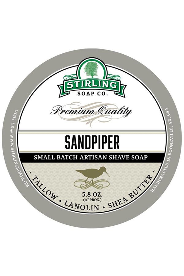 Stirling Soap Co. scheercrème Sandpiper 165ml - Manandshaving - Stirling Soap Co.