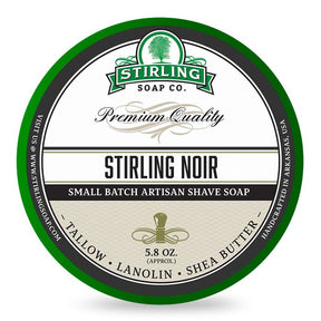 Stirling Soap Co. scheercrème Stirling Noir 165ml - Manandshaving - Stirling Soap Co.