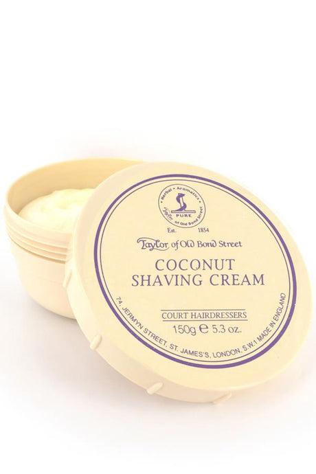 Taylor of Old Bond Str. scheercrème Coconut 150gr - Manandshaving - Taylor of Old Bond Street