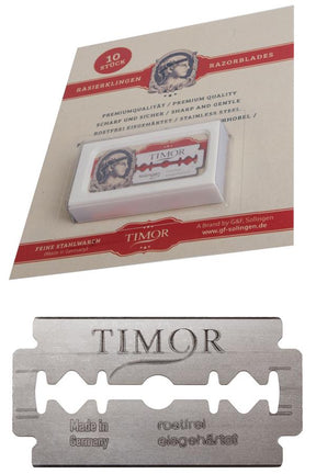 TIMOR double edge scheermesjes 10 stuks - Manandshaving - TIMOR