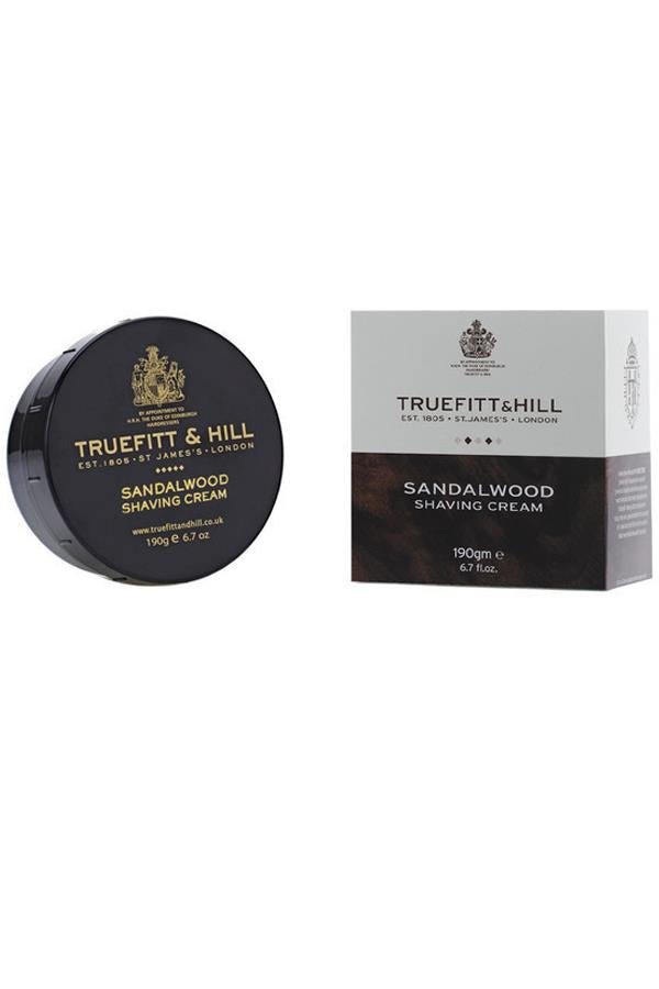 Truefitt & Hill Sandalwood scheercrème 190gr - Manandshaving - Truefitt & Hill